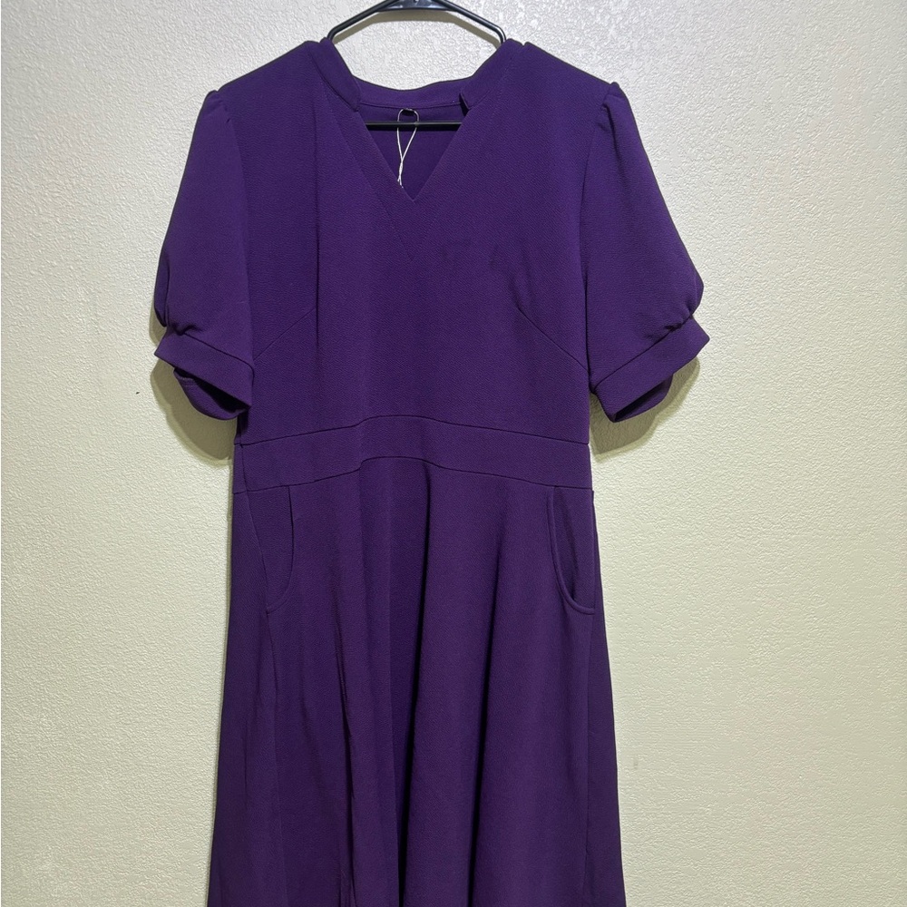 Elegant Purple Women's Dress